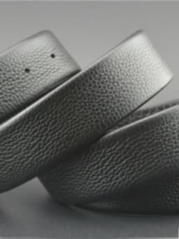Double-Sided Pure Cowhide Belt No-Head Male Pin Buckle Genuine Leather Belt Strips Non-Head Punching Pants Waist Belt Body