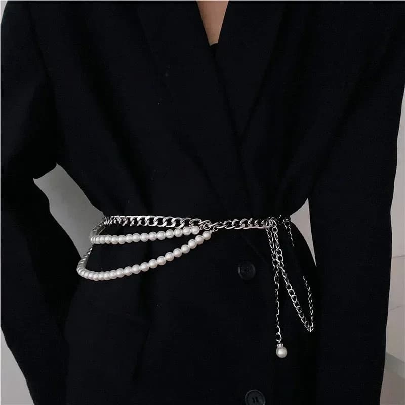 Women Belt Pearls Splicing Woman Belt for Jeans Vintage Fashion Leisure Designer Belts Women High Quality 2024 New