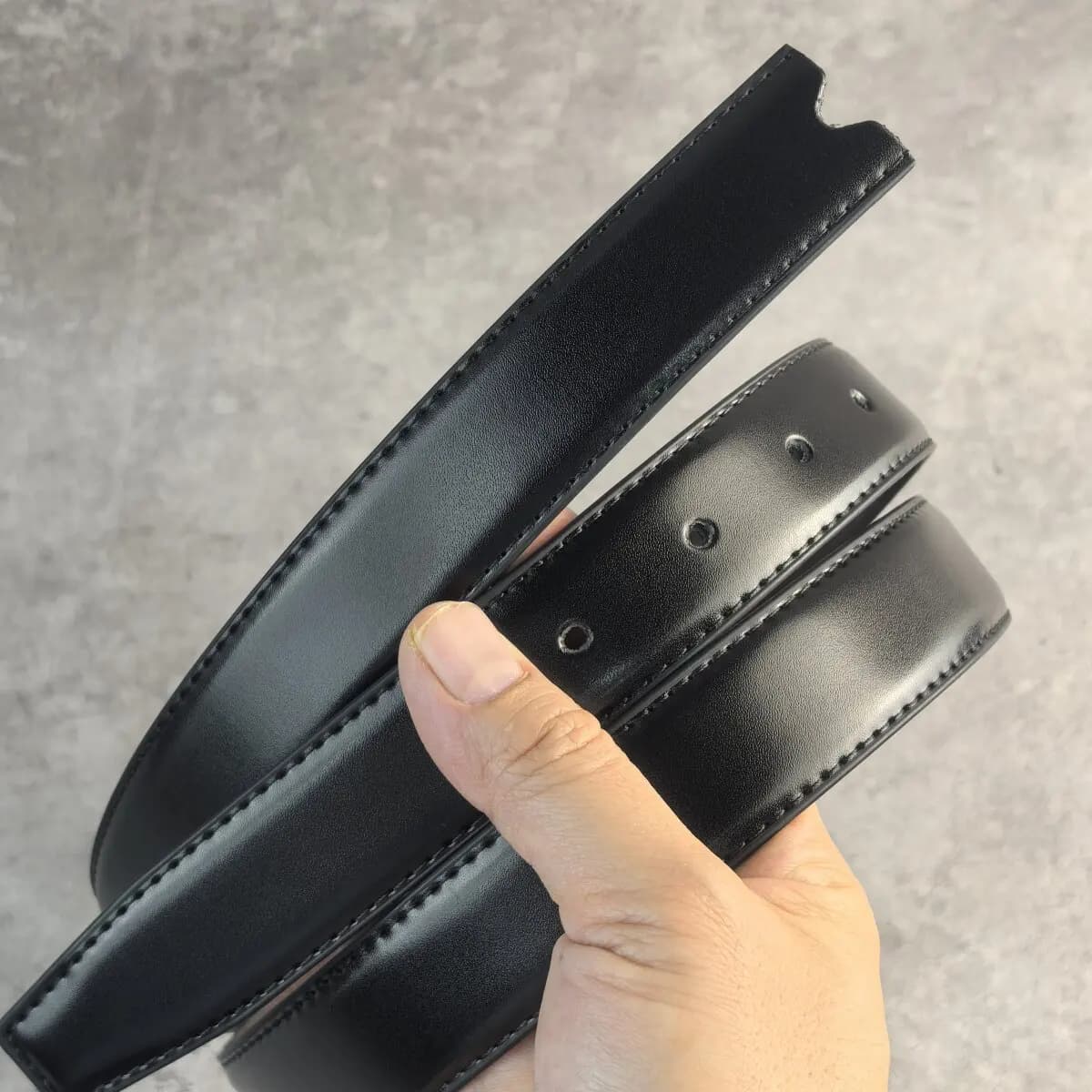 Headless belt strip 2.8cm wide needle buckle perforated genuine leather cowhide men's waist belt without head belt with body