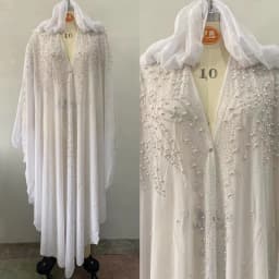 New Ethnic Style Hooded Robe with Bead Embellishment Shoulder Shawl Cape Long Skirt Batwing Sleeve Diamond Heat Treatment
