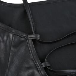 Women Sexy Suspender Mid-length Bodycon Dress Fashion Solid Color Leather Bandage Backless Skinny Split Dress For Female Mujer