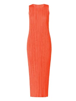 Miyake Pleated Women Dress Summer Sleeveless Long Classic Korean Fashion Casual Elegant Female Lce Water Blue Beach Dress TP5045
