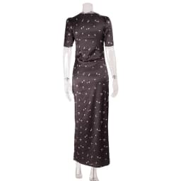 Lace Patchwork Printed Maxi Dresses for Women Fashion Sexy Streetwear Short Sleeves Slim Hollow Out Long Vestidos Robes Female