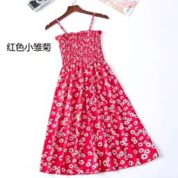 Summer Chiffon Camisole Sleeveless Dress Women Mini Dresses Fashion Elastic Waist Casual Spaghetti Strap Dresses Vestidos Girls