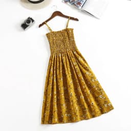 Summer Chiffon Camisole Sleeveless Dress Women Mini Dresses Fashion Elastic Waist Casual Spaghetti Strap Dresses Vestidos Girls