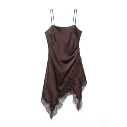 KASLEAD New Women's Fashion Lace Underwear Style Top Street Style Polyester Fiber Irregular Skirt City Commuting Suitable