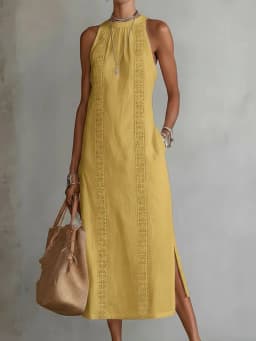 Fashion Lace Slim Maxi Dress Women Summer 2026 Casual White Sleeveless Off Shoulder Long Dresses Elegant