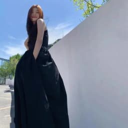 Black Strapless Long Dress Women Fashion Slim Sleeveless O-Neck High Waist Dresses Female 2026 Spring Summer new Party Vestidos
