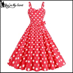 Vintage Classical Polka Dot Printed Dress Women's Sexy Sling Strap Wrap Chest Dress Valentine's Day Streetwear Spring Summer