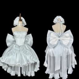 Women's White Angel Princess Fairy Dress Sweet Bow Off Shoulder Slim Strapless Trailing Dress Party Evening Dresses 2024 New