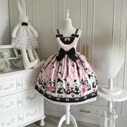 Japanese Kawaii Lolita Style Jsk Dress Women Sweet Cute Bow Lace Ruffles Party Mini Dresses Gothic Y2k Sleeveless Princess Dress