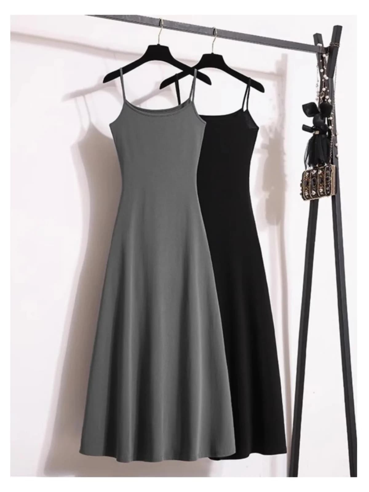 Spring Summer New plus Size Loose Long Dress Women's Casual Ins Style round Neck Sleeveless A-Line Skirt Maxi Dress