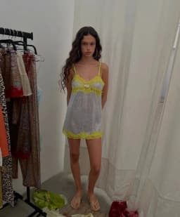 Sexy Sequin Lace Trim Mini Dress Women Fashion V-neck Sleeveless High Waist Female Sling Dresses 2026 Summer Lady Vacation Robes