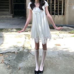 French Elegant Slim Short Sleeve Dress 2000s Harajuku Vintage Sweet Short Party Dress Y2k Japan Style Lolita Kawaii Mini Dress