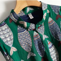 Fish Plaid Print Vintage Cotton Linen O-Neck Sleeveless A-Line Loose Women's Dress Korean Fashion Mid-Calf Dresses For Women