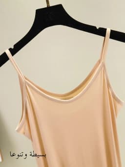 Women's Summer Thin Modal Lined Midi Dress A-Line Pure Color Base Skirt V-Neck Sleeveless Commute Simple Hollow out Loose Waist
