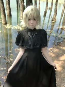 Gothic Y2K Summer Slim Lace Dress Women High Street Vintage Bow Thin Black Dresses Female Fashion Design 2026 Solid Outfits