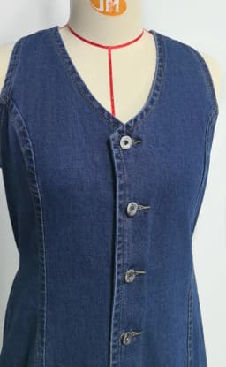Denim Dress Women Mid Length Dresses Vest Vestidos Y2k Streetwear Elegant Splice Party Night Work V Neck Sleeveless Tight Waist