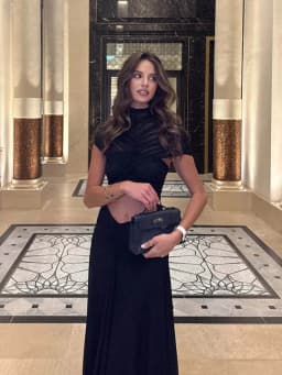 Hollow Out Short Sleeve Sexy Maxi Dress Women Fashion O Neck Ruched High Waist Bodycon Club Party Long Dress Female