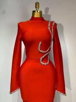 Women Sexy Long Sleeve Diamonds Maxi Long Bodycon Bandage Dress 2025 Celebrity Elegant Evening Party Luxury Birthday Dresses
