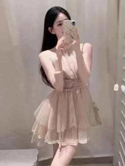 Elegant Knot Neckline Short Dress Women's Summer Fashion Waist Cinched Asymmetrical Strapless Princess Style Dress