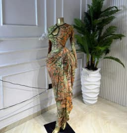 CM.YAYA Women Tie Dye Print Ribbon Ruched Long Sleeve Bodycon Maxi Long Dress 2026 Sexy Birthday Party Vacation Trendy Dresses
