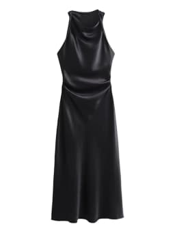 Satin Long Dresses for Women 2025 Summer Slip Midi Dress Woman Sexy Evening Party Dress Sleeveless Female Elegant Dresses