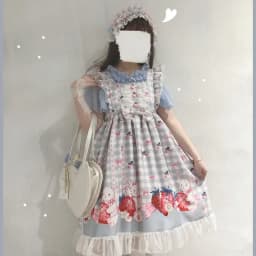 KOSAHIKI Japanese Lolita Dress Girls Strawberry Bunny Jsk Dresses Women Harajuku Sleeveless Cute 2026 Cosplay Vestido