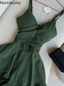 Chic Summer Dress Women Clothing Solid Color Sleeveless Sling Robe Femme 2025 Vestidos De Mujer Slim Waist Folds Mini Dresses
