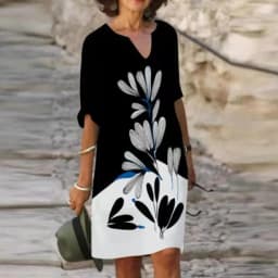 Women Loose Spring Vintage Ruffles Befree Dress Large Big Printed Sexy Summer Boho Casual Party Elegant Dresses Plus Sizes