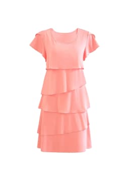 Women Loose Holiday Ruffles Befree Short Sleeve Midi Dress Large Big Summer Midi Floral Casual Dresses
