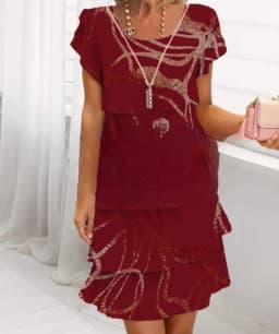 Women Loose Holiday Ruffles Befree Short Sleeve Midi Dress Large Big Summer Midi Floral Casual Dresses