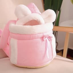 Pet Carrier Bag Small Cat Dogs Backpack Winter Warm Soft Plush Carring Pets Cage Walking Outdoor Travel Kitten Hanging Chest Bag