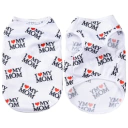 Soft Pet Cat Clothes For Summer Breathable Pets Shirt Vest Lightweight Cute Letter Print Kitty Pullover For Cats Puppy Outfits