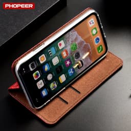 Genuine Leather Case For iPhone 14 13 12 11 Pro Max 13 12 mini 6 6s 7 8 Plus X XR XS Max SE Litchi Pattern Flip Cover Cases