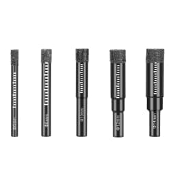 5Pc Diamond Brazed Dry Drilling Bit Porcelain Cup Saw Ceramic Marble Granite Tile Hole Opener Hole Saw Cutter 6-14mm Round Shank