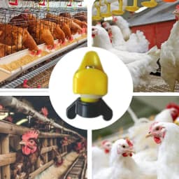 Chicken Water Nipples 16pcs Horizontal Side Mount Poultry Nipples Drinker Waterer No Leakage Chicken Water Feeder With Drill Bit
