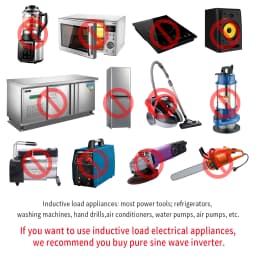 2000W Car Power Inverter 12V DC to 110V/220V 60HZAC Converter with Dual USB Quick Car Charger Adapter(Red)