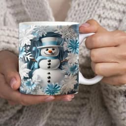 Creative 3D Christmas Ceramic Mug Unique Space Design Snowman Santa Coffee Cup Tea Milk Mug Christmas Gifts For Kids Adults