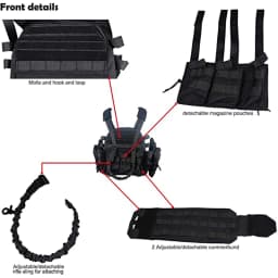 LQARMY 1000D Nylon Plate Carrier Tactical Vest Outdoor Hunting Protective Adjustable MODULAR Vest for Airsoft Combat Accessories