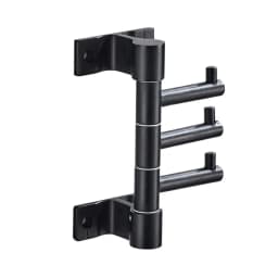 1PC Aluminum Alloy Bathroom Towel Hanger Wall Mounted Bathroom Shelf Rotating Towel Rack Storage Shelf Bathroom Accessories