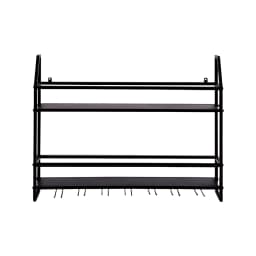 Wall Mounted Iron Wine Rack Bottle Champagne Glass Holder Shelves Bar Home Party Light and Strong Durable Unique Design Decor
