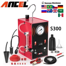2026 ANCEL S300 Car Smoke Leak Test Turbo 12V with Air Pump EVAP Leakage Locator Oil Smoke Pipe Generator for Car Motorcycle