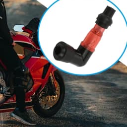 90 Degree Flashing Spark Plug Cap Motocross 90 Degree Spark Plug Resistor Cover Motorcycle Flash Spark Plug Boot Cap Cover For