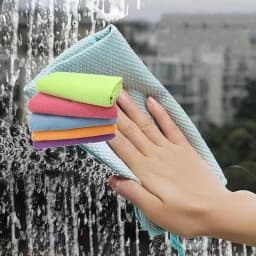 Windshield Cleaning Cloth Microfiber Scale Cleaning Towels 10X Portable Thickened Cleaning Cloths Glass Cleaning Tools For