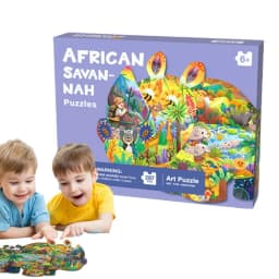 Jigsaw Puzzle For Kids Animal Shape Colorful Paper Jigsaw Puzzles Decorative Entertainment Educational Puzzle Toys Early