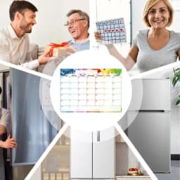 Magnetic Dry Erase Calendar 2025 Magnetic Refrigerator Calendar Planner Colorful Design Planning Tool For Classroom Work Area