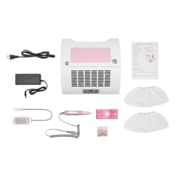 5 In 1 Nail Dust Collector with Nail Drill Hand Rest and LED Desk Lamp for Nail Salon and Home Use