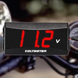 Automatic Volt Meter Multipurpose LED Display Voltmeter 12V Battery Meter Weather-Resistant Digital Voltmeter Gauge Voltage