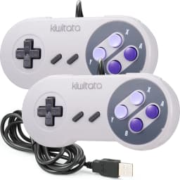 USB Classic Game Controller Joypad Wired Joystick Gamepad for SNES Retro Gaming for Windows 7/8/10 PC MAC Linux Raspberry Pi 3